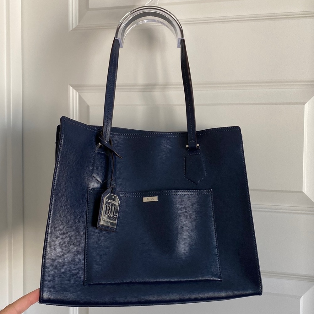 Ralph Lauren Navy Tote Purse